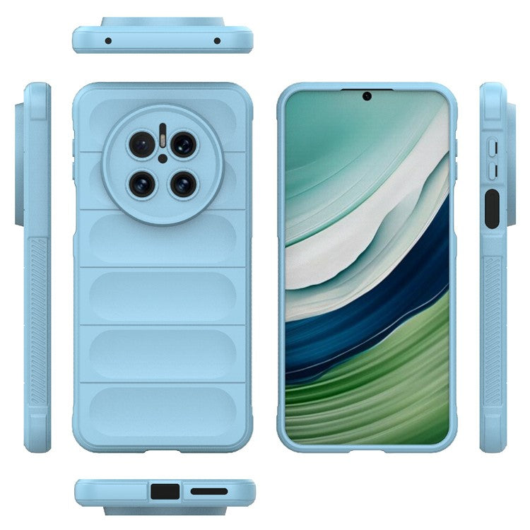 For Huawei Mate 70 Case Anti-Drop Soft TPU Rugged Phone Back Cover - Baby Blue