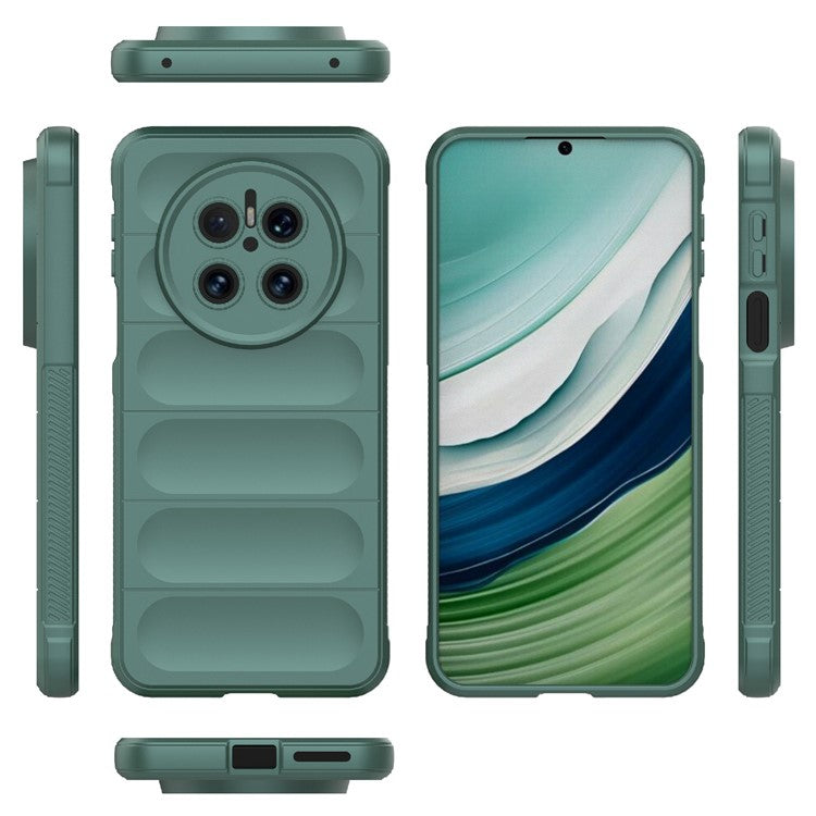 For Huawei Mate 70 Case Anti-Drop Soft TPU Rugged Phone Back Cover - Green