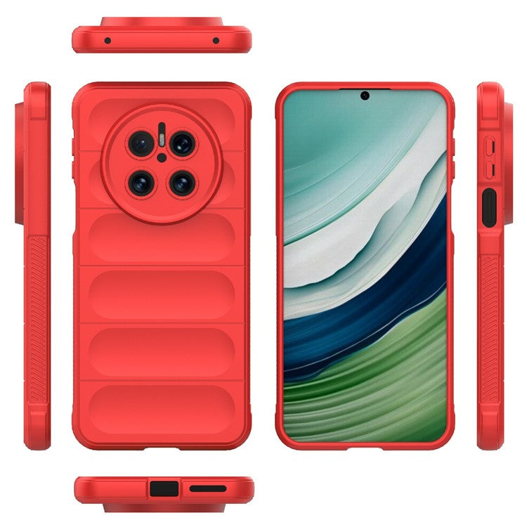 For Huawei Mate 70 Case Anti-Drop Soft TPU Rugged Phone Back Cover - Red