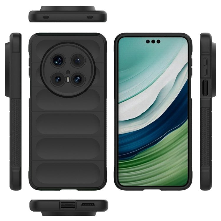 For Huawei Mate 70 Pro+  /  Mate 70 Pro Case Anti-Drop Soft TPU Rugged Phone Back Cover - Black