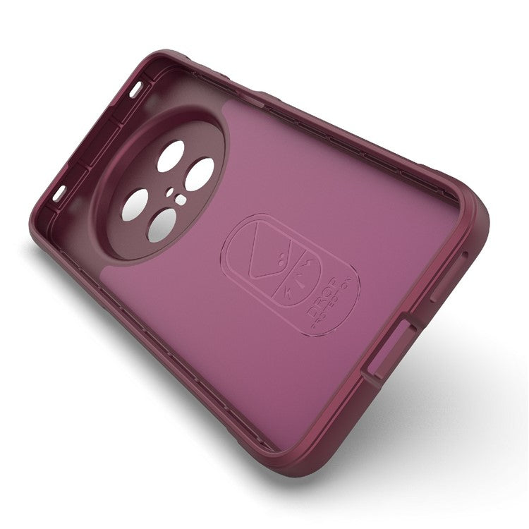 For Huawei Mate 70 Pro+  /  Mate 70 Pro Case Anti-Drop Soft TPU Rugged Phone Back Cover - Wine Red