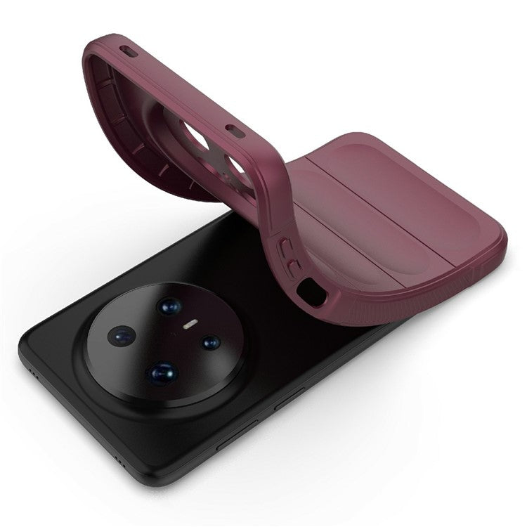 For Huawei Mate 70 Pro+  /  Mate 70 Pro Case Anti-Drop Soft TPU Rugged Phone Back Cover - Wine Red