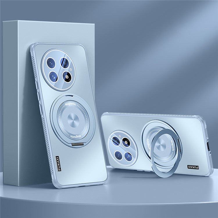 For OnePlus 13 Case Compatible with MagSafe Kickstand TPU PC Heat Dissipation Phone Cover - Blue