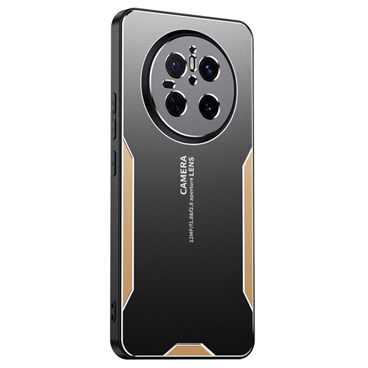 For Huawei Mate 70 Phone Case Aluminium Alloy TPU PC Back Cover - Gold