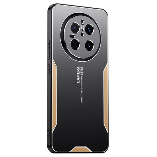 For Huawei Mate 70 Phone Case Aluminium Alloy TPU PC Back Cover - Gold