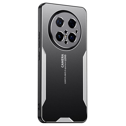 For Huawei Mate 70 Pro / 70 Pro+ Phone Case Aluminium Alloy TPU PC Back Cover - Silver