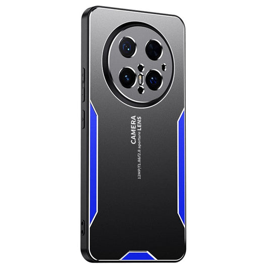 For Huawei Mate 70 Pro / 70 Pro+ Phone Case Aluminium Alloy TPU PC Back Cover - Blue