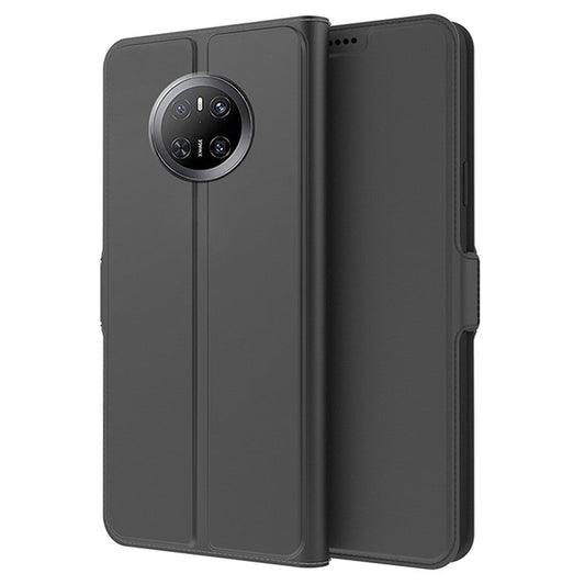 For Huawei Mate 70 Case Shockproof TPU Inner Shell Leather Phone Cover Card Slot - Black