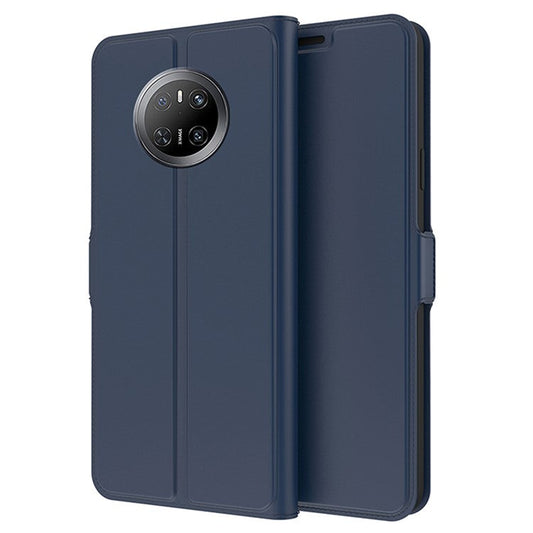 For Huawei Mate 70 Case Shockproof TPU Inner Shell Leather Phone Cover Card Slot - Blue