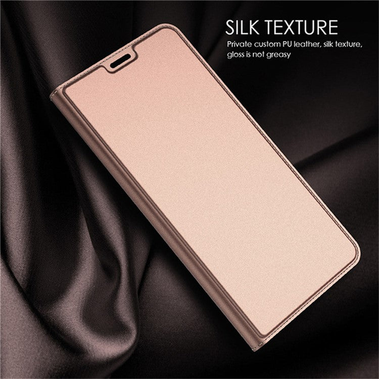 For Huawei Mate 70 Pro / 70 Pro+ Case PU Leather Phone Cover with Card Holder Stand Magnetic Closure - Rose Gold