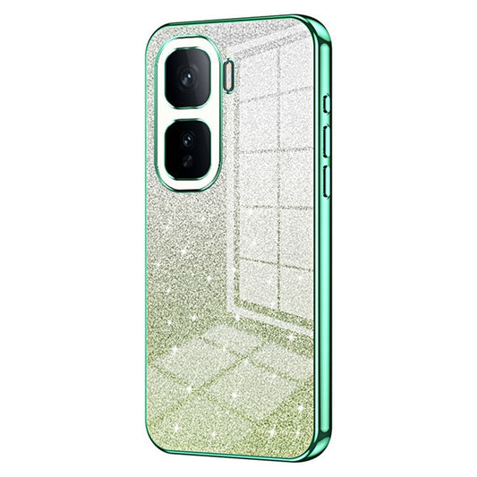 For vivo iQOO Neo10 5G / Neo10 Pro 5G Case Electroplating Gradient Glitter TPU Phone Cover - Green