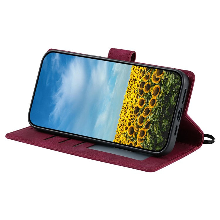 Style 018 For Motorola Moto G75 5G Case Imprinted Totem Skin Feel Wallet Leather Phone Cover - Rose