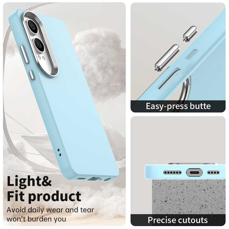 For OnePlus Nord CE4 Lite 5G / Oppo K12x 5G (China) Case TPU + TPE Anti Drop Protection Phone Cover - Blue