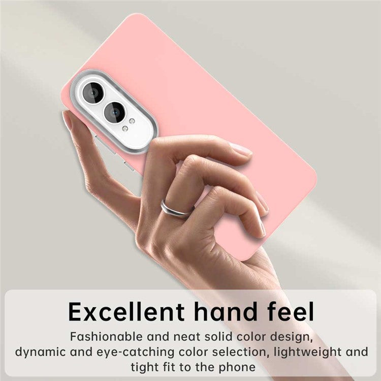 For OnePlus Nord CE4 Lite 5G / Oppo K12x 5G (China) Case TPU + TPE Anti Drop Protection Phone Cover - Pink
