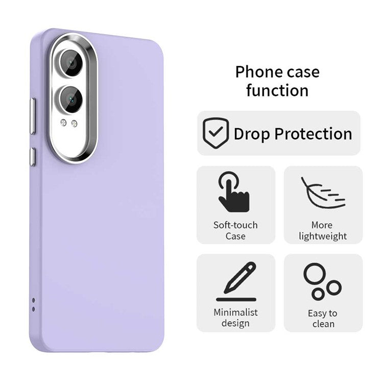 For OnePlus Nord CE4 Lite 5G / Oppo K12x 5G (China) Case TPU + TPE Anti Drop Protection Phone Cover - Purple
