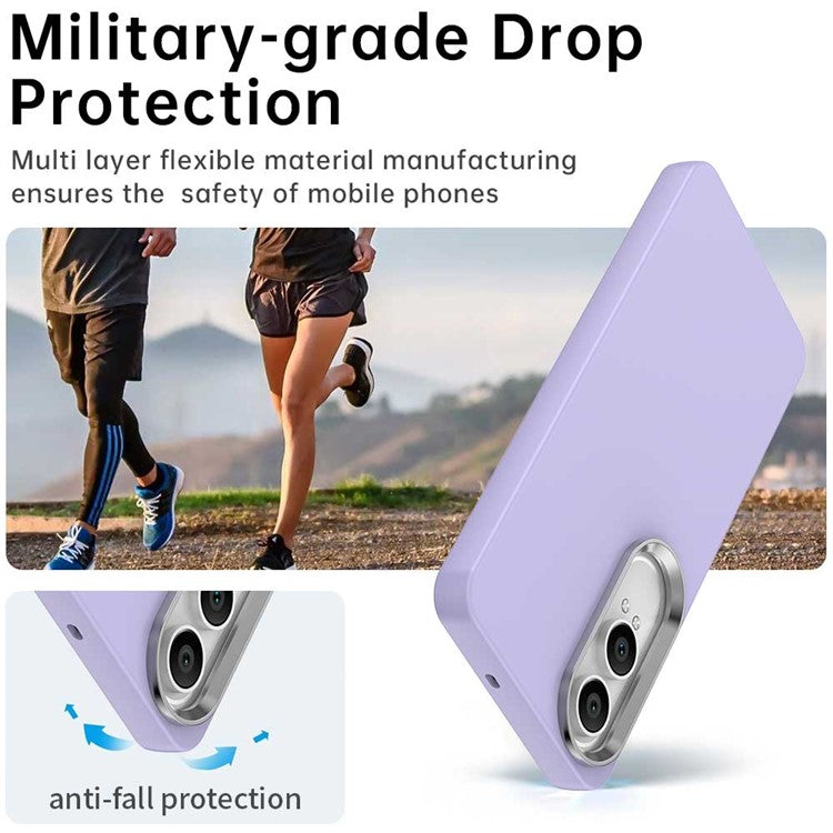 For OnePlus Nord CE4 Lite 5G / Oppo K12x 5G (China) Case TPU + TPE Anti Drop Protection Phone Cover - Purple