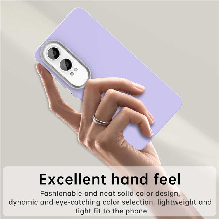 For OnePlus Nord CE4 Lite 5G / Oppo K12x 5G (China) Case TPU + TPE Anti Drop Protection Phone Cover - Purple