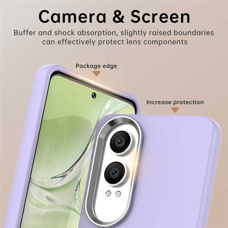 For OnePlus Nord CE4 Lite 5G / Oppo K12x 5G (China) Case TPU + TPE Anti Drop Protection Phone Cover - Purple