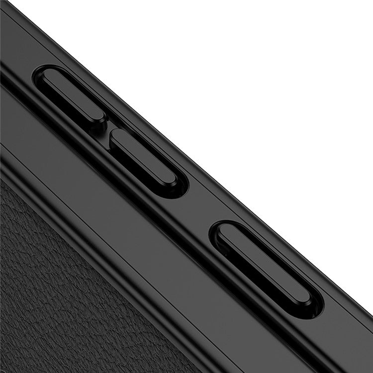 GKK For Samsung Galaxy S25 Ultra Case Compatible with MagSafe PU + PC Phone Back Cover Magnetic Installation - Black