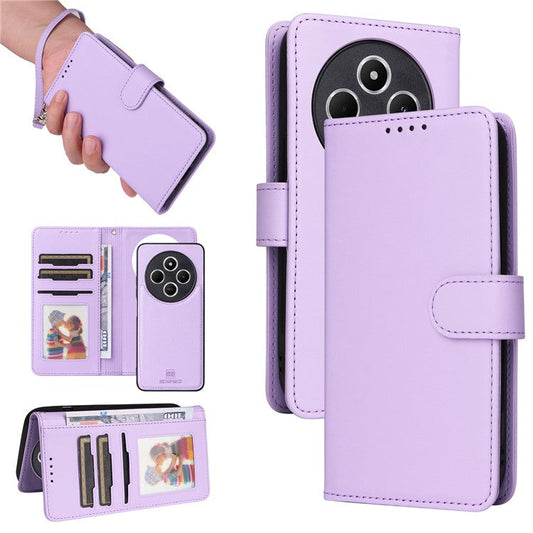 BETOPNICE 005 Leather Phone Case for Xiaomi Redmi A4 5G / Redmi A3 Pro 4G / Poco C75 4G / Redmi 14R 5G / 14C 4G Wallet Stand Cover - Purple