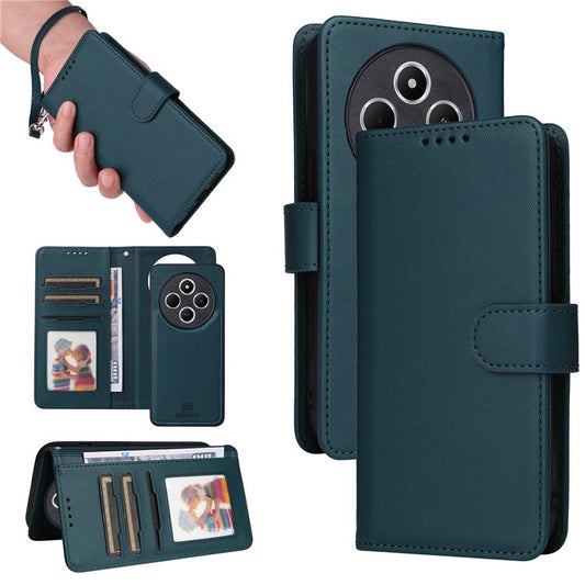BETOPNICE 005 Leather Phone Case for Xiaomi Redmi A4 5G / Redmi A3 Pro 4G / Poco C75 4G / Redmi 14R 5G / 14C 4G Wallet Stand Cover - Blue