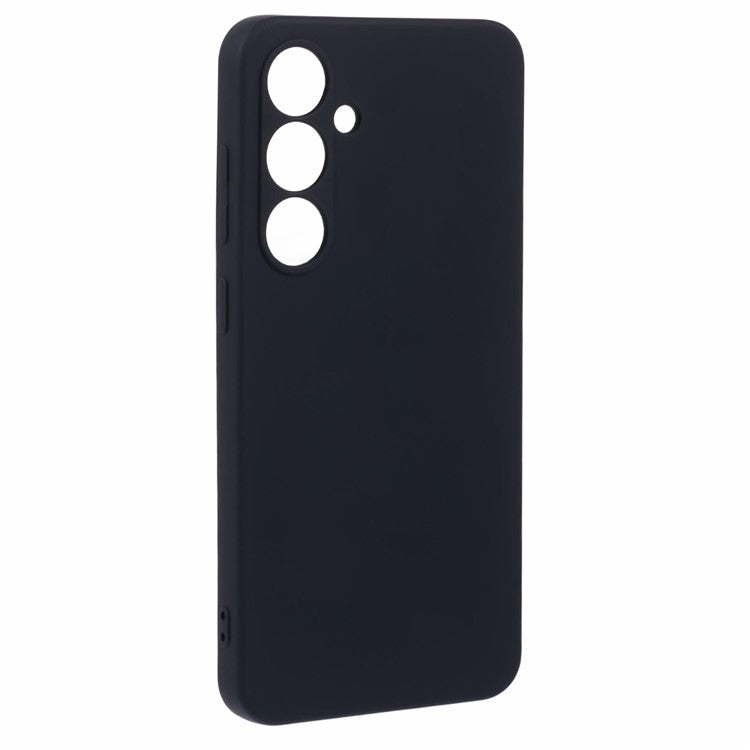 For Samsung Galaxy A36 5G Case TPU Back Soft Anti-Scratch Fiber Lining Phone Cover - Black