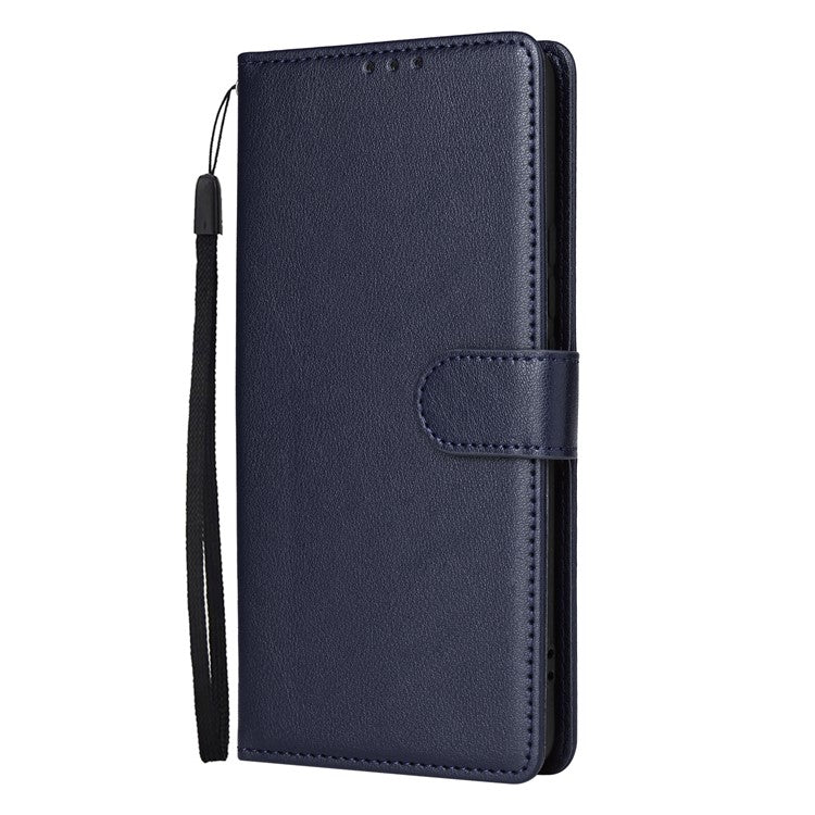 Wallet Phone Case for Oppo F27 5G / Reno12 F 4G / Reno12 F 5G / Reno12 FS PU Leather Cover - Blue