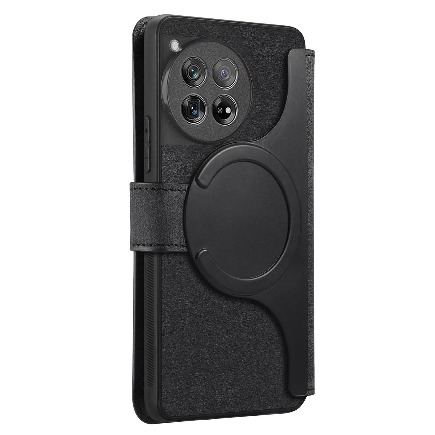 For OnePlus 13 Case CASENEO Detachable Magnetic RFID Block Leather Phone Wallet Cover - Black