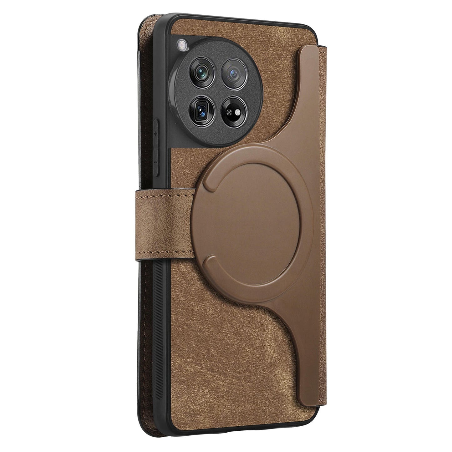 For OnePlus 13 Case CASENEO Detachable Magnetic RFID Block Leather Phone Wallet Cover - Brown