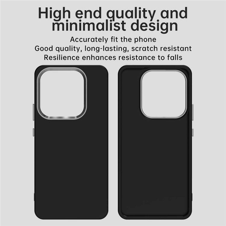 For Xiaomi Redmi Note 14 5G Case TPU + TPE Anti Drop Protection Phone Cover - Black