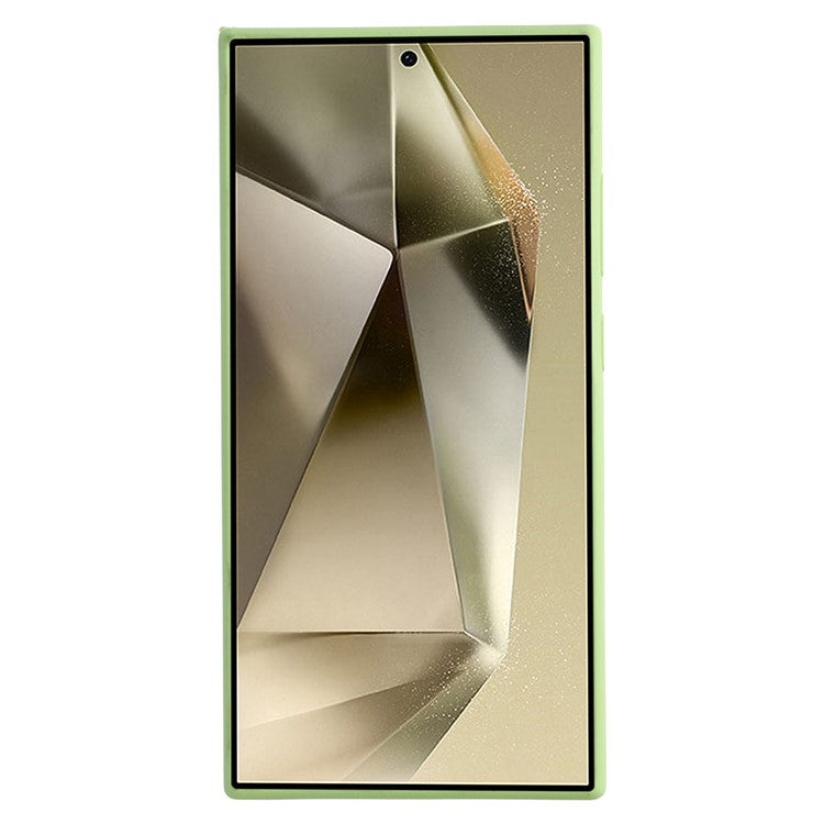 For Samsung Galaxy S24 Ultra Case Silicone Shockproof Phone Protective Cover Shell - Matcha Green