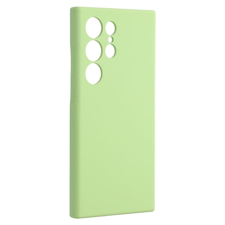 For Samsung Galaxy S24 Ultra Case Silicone Shockproof Phone Protective Cover Shell - Matcha Green