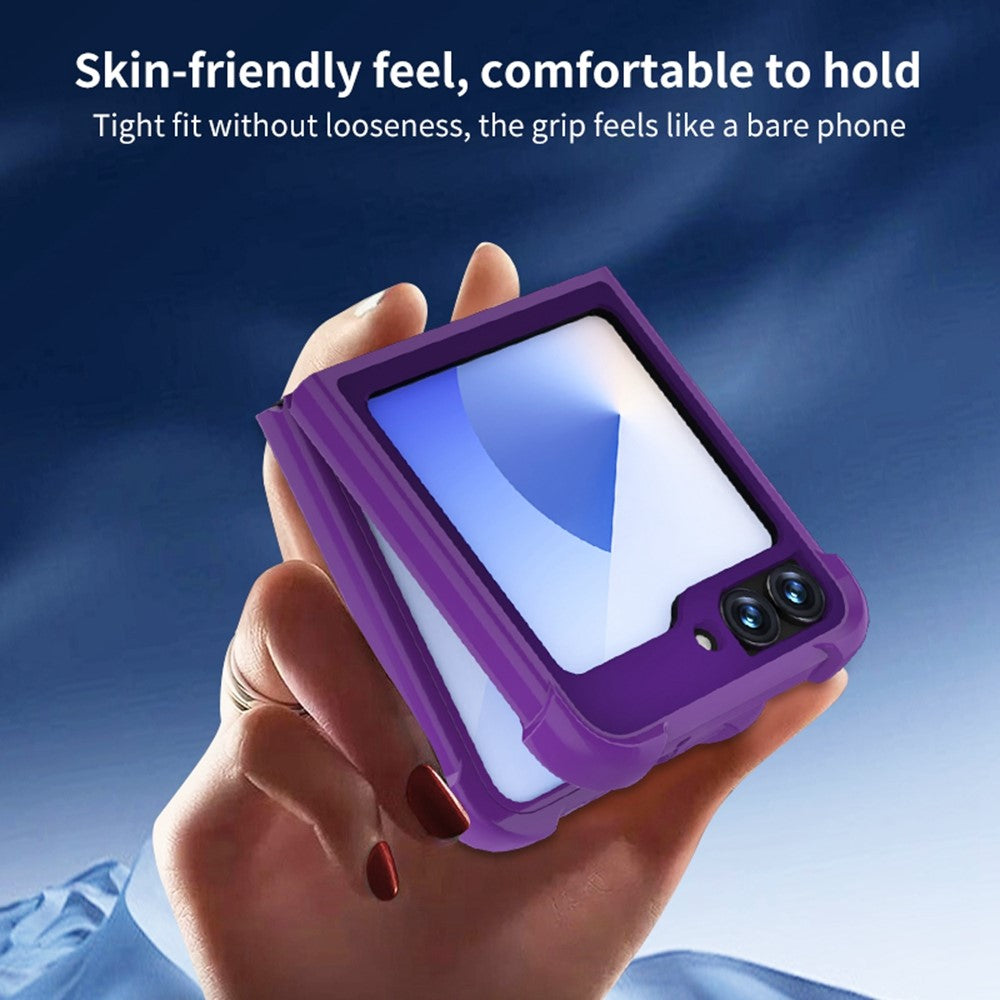 For Samsung Galaxy Z Flip7 FE 5G / Z Flip6 5G Case Compatible with MagSafe TPU + PC Matte Phone Cover - Blue