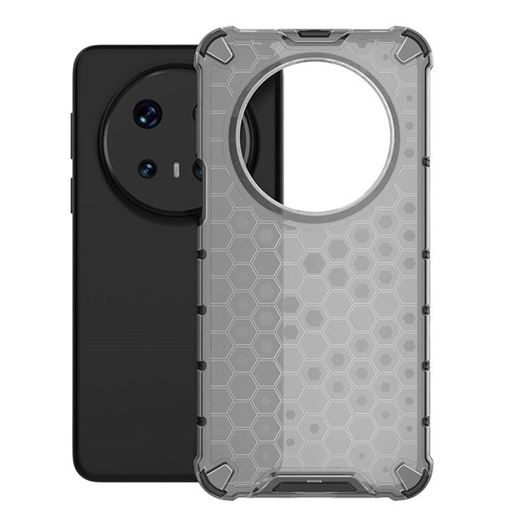 For Huawei Mate 70 Pro+  /  Mate 70 Pro Case Compatible with MagSafe Honeycomb Design TPU + PC Phone Cover - Grey