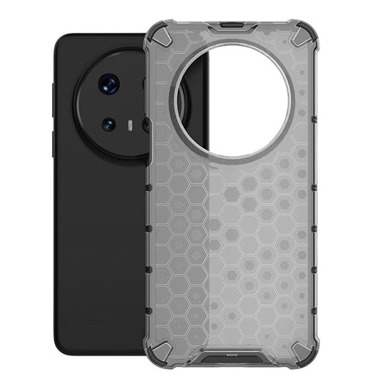 For Huawei Mate 70 Pro+  /  Mate 70 Pro Case Compatible with MagSafe Honeycomb Design TPU + PC Phone Cover - Grey