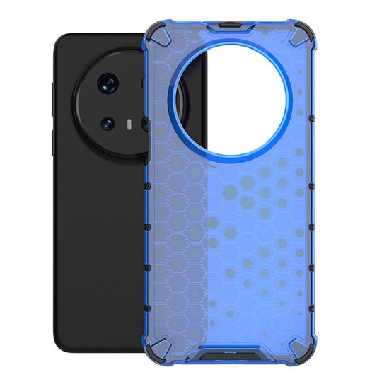For Huawei Mate 70 Pro+  /  Mate 70 Pro Case Compatible with MagSafe Honeycomb Design TPU + PC Phone Cover - Blue