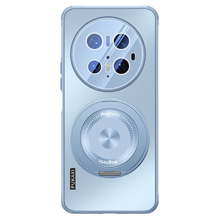 For Huawei Mate 70 Pro / Mate 70 Pro+ Case Compatible with MagSafe Kickstand TPU PC Heat Dissipation Phone Cover - Blue