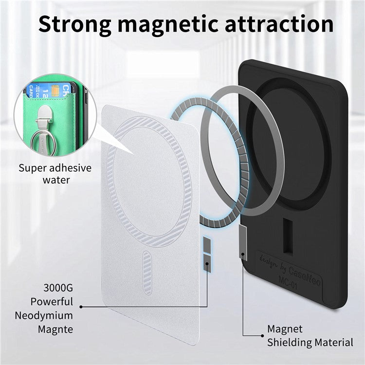 For Huawei Mate 70 Case Compatible with MagSafe Skin-Touch Cover with Card Bag Kickstand - Green