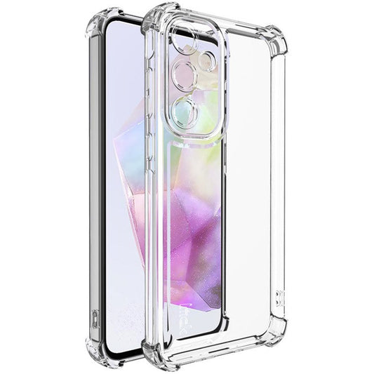 IMAK UX-4 Series For Samsung Galaxy A35 5G Case Straight Frame Four Corner Shockproof Clear TPU Cover