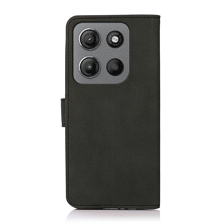 KHAZNEH For Motorola Moto G15 4G  /  G05 4G Stand Case PU Leather Wallet Phone Cover - Black