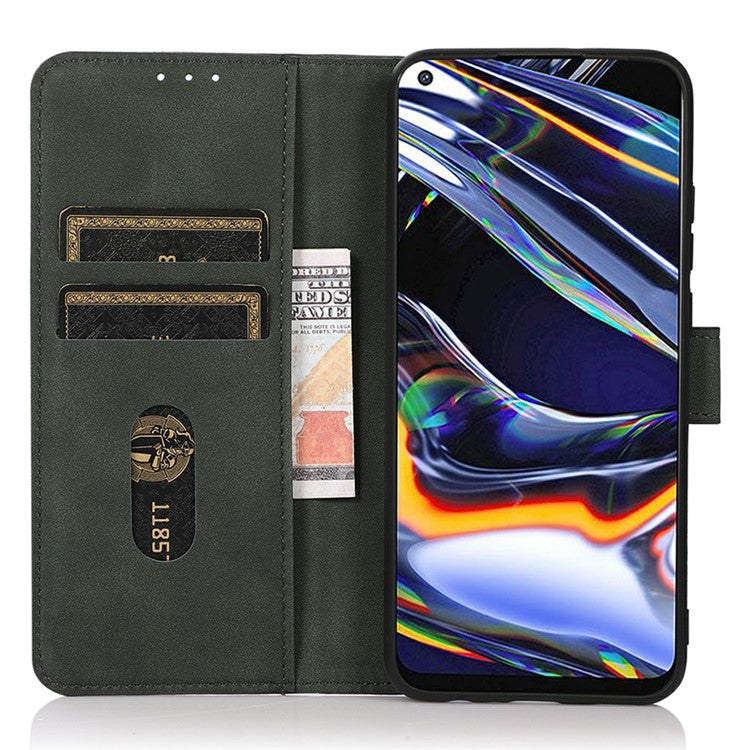 KHAZNEH For Motorola Moto G15 4G  /  G05 4G Stand Case PU Leather Wallet Phone Cover - Green