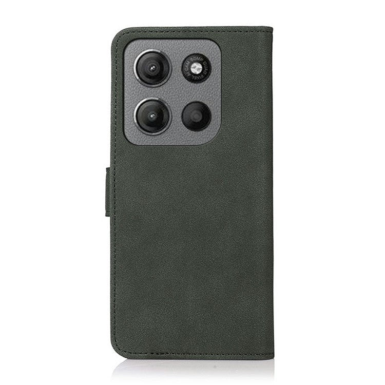 KHAZNEH For Motorola Moto G15 4G  /  G05 4G Stand Case PU Leather Wallet Phone Cover - Green