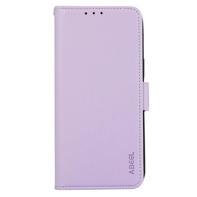 ABEEL For Motorola Moto G15 4G Case Leather Phone Cover with RFID Blocking Wallet - Purple