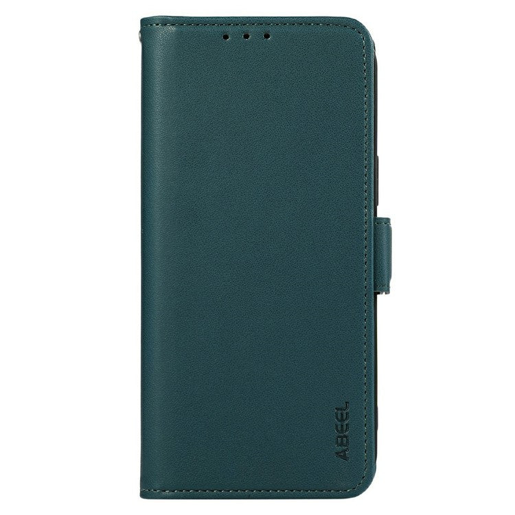 ABEEL For Motorola Moto G15 4G Case Leather Phone Cover with RFID Blocking Wallet - Green
