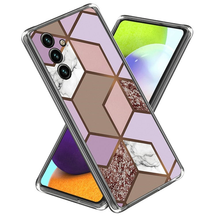For Samsung Galaxy S24 FE Case Abstract Marble Pattern Printing TPU Phone Cover - Style C