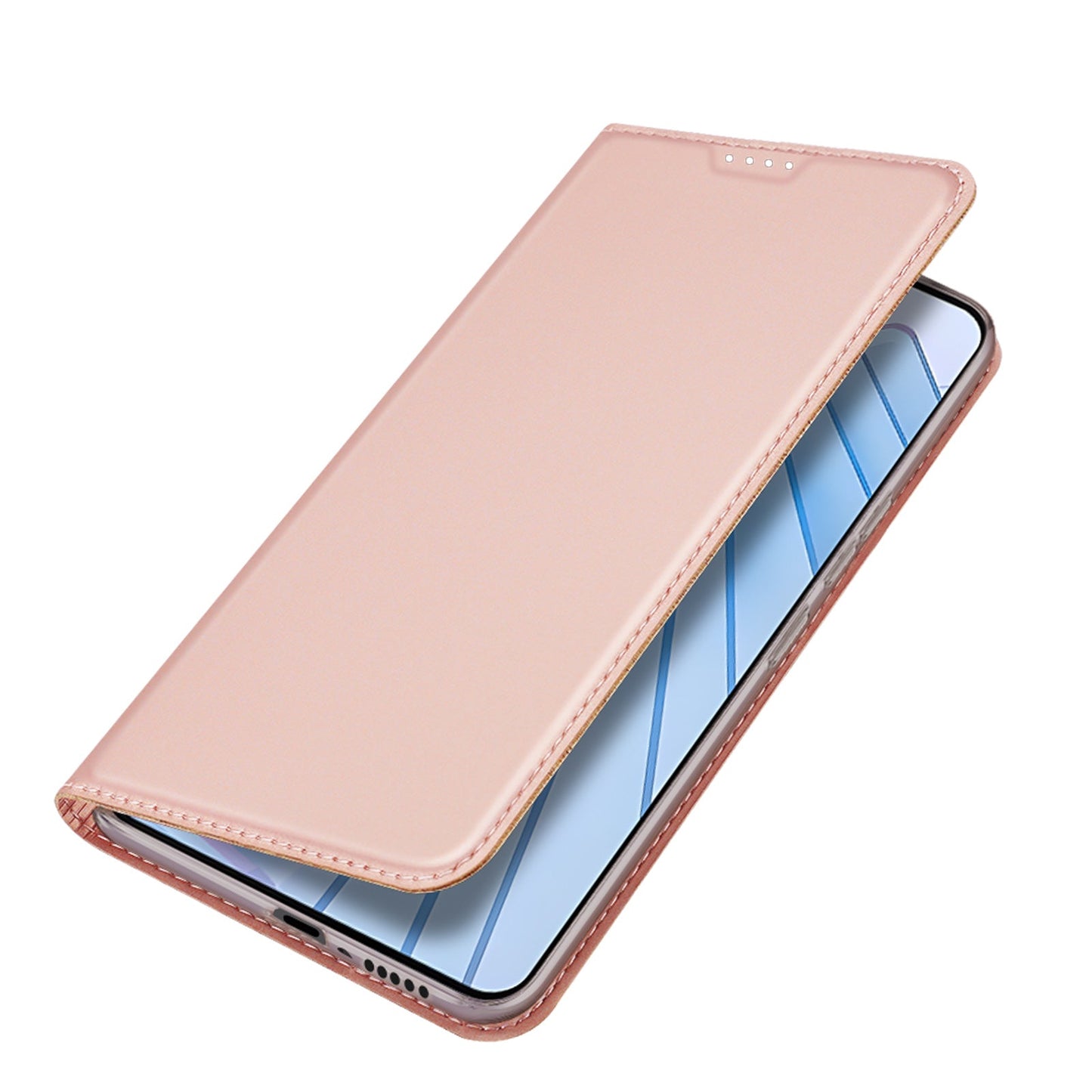 For Xiaomi Redmi Note 14 5G Case DUX DUCIS Skin Pro Series Leather Cover Card Holder - Pink