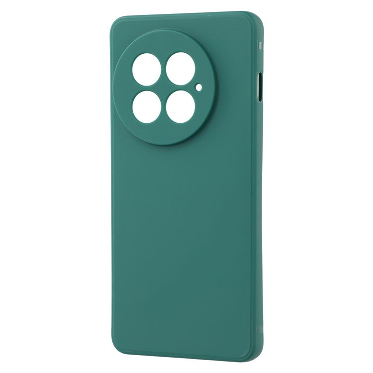 For OnePlus 13 Case Precise Cutouts Straight Edge TPU Shockproof Phone Cover - Army Green