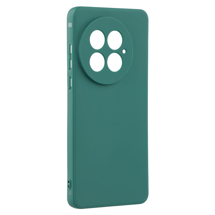 For OnePlus 13 Case Precise Cutouts Straight Edge TPU Shockproof Phone Cover - Army Green