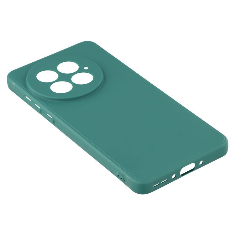For OnePlus 13 Case Precise Cutouts Straight Edge TPU Shockproof Phone Cover - Army Green