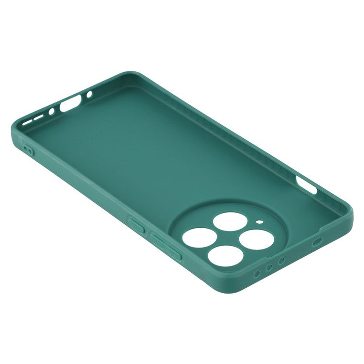 For OnePlus 13 Case Precise Cutouts Straight Edge TPU Shockproof Phone Cover - Army Green